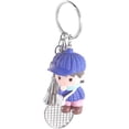 thumbnail image 4 of Badminton Racket Keychain Dark Blue Alloy 1Pcs, 4 of 8