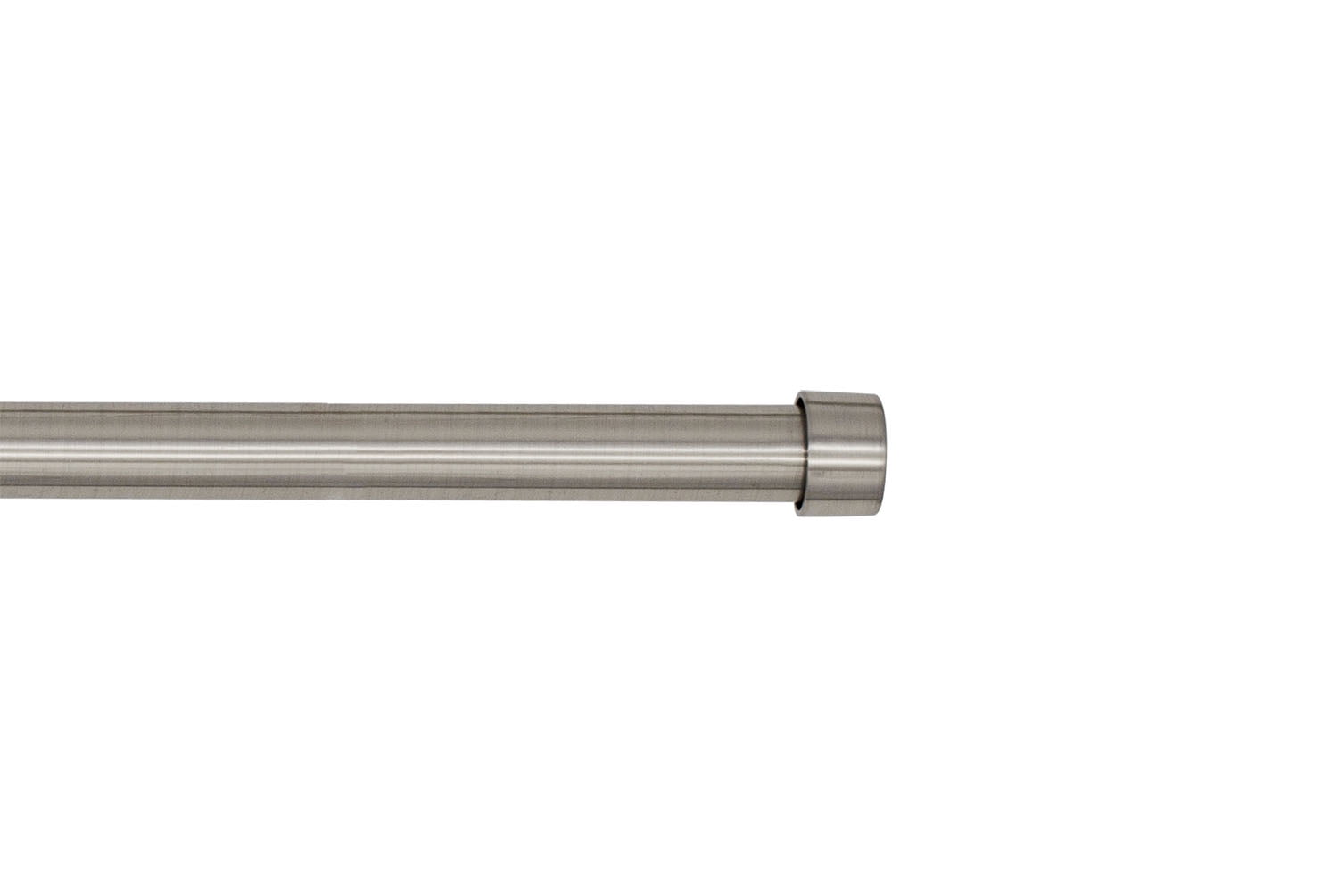 Better Homes & Gardens 5/8" Plated Brushed Nickel Adjustable Add on Curtain Rod Kit, 32-120"