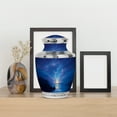 thumbnail image 4 of MUKTIVE Fishing Cremation Large Urns for Human Ashes, Fisherman Urn for Women Ashes Male & Female, Burial Cremains Ash Containers, Handcrafted Memorial Gifts for Loss of Dad (10 Inch), 4 of 7