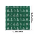 thumbnail image 2 of Bwiyojiz Home Decor Decoration Count 20pcs Paper Christmas Colored Printed Napkins Party Ambiance Disposable, Christmas Gifts, Green, 2 of 6