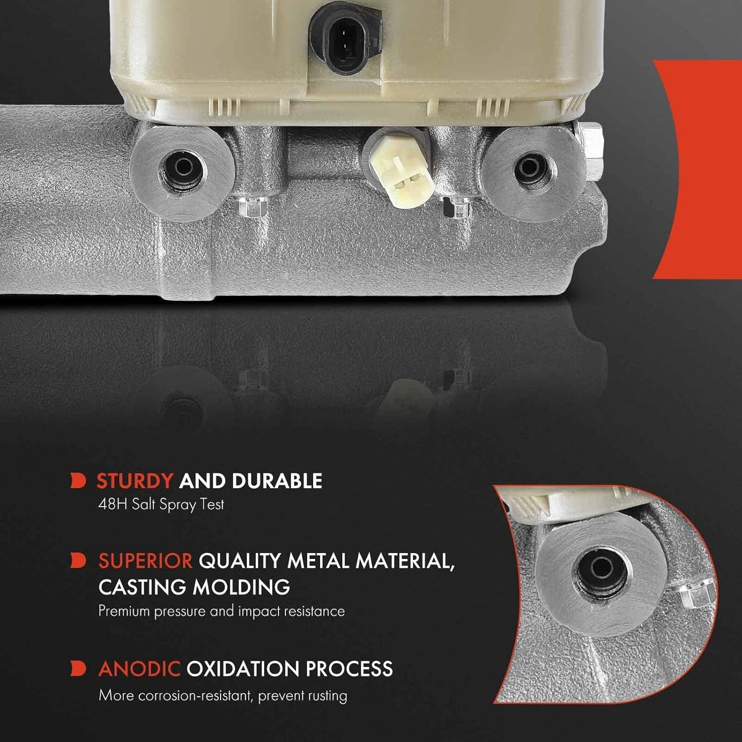 A-Premium Brake Master Cylinder Compatible with Blue Bird, Ford, Hino, International Harvester, Kenworth and Peterbilt Vehicles - SHL TC2000, B600, F600, F650, F800, 165, 258LP, 4600, 4700LPX, T170