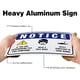 thumbnail image 4 of Paquete de 2 2 carteles de advertencia para prevención de la gripe, de aluminio de 40 milésimas, para usar con mascarilla, 4 of 8