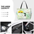 thumbnail image 3 of Fotbe Green And Gold Abstract Marble Bolsa de Viaje para Playa - Resistente al Agua, Bolsa Tote de Gran Capacidad y Ligera con 7 Bolsillos para Mujeres y Hombres, 3 of 7