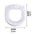 thumbnail image 2 of 50 almohadillas blancas desechables para asiento de inodoro, no tejidas, anillo de asiento de inodoro de viaje ordinario grueso independiente, asiento de inodoro brillar  Electrónica, 2 of 4