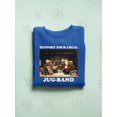 thumbnail image 3 of Support Your Local Jug-Band Classic Holiday Men's Sweatshirt, 3 of 3
