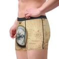 thumbnail image 2 of Bingfone Magnetic Old Compass On World Map for Men's Underwear - Casual Stretch Boxer Briefs-XX-Large, 2 of 5
