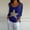 A1 Blue, variant on Women's Crochet Tops Summer Hollow Out Knitweight 3/4 Sleeve Sweater Beach Cover Up Crochet Cover Ups for Women Swim Cover Up Knit Summer Outfit Spring Summer Crochet Hollow Out 3/4 Sleeve Pull