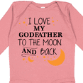 thumbnail image 4 of Inktastic I Love My Godfather to the Moon and Back Boys or Girls Long Sleeve Baby Bodysuit, 4 of 5