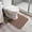 Brown, variant on 21x47 Inch Grey Ultra Thin Bath Runner Rug, Non-Slip Quick Dry Washable Low Pile Bathroom Mat