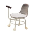 thumbnail image 4 of Lipstore Mobile Low Rolling Stool Roller Seat 360 degree Rotating with Universal Caster Wheels Gray, 4 of 8