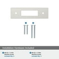 thumbnail image 4 of Amerock Medora 3 inch (76mm) Center-to-Center Rectangle Satin Nickel Cabinet Pull Backplate, 4 of 6