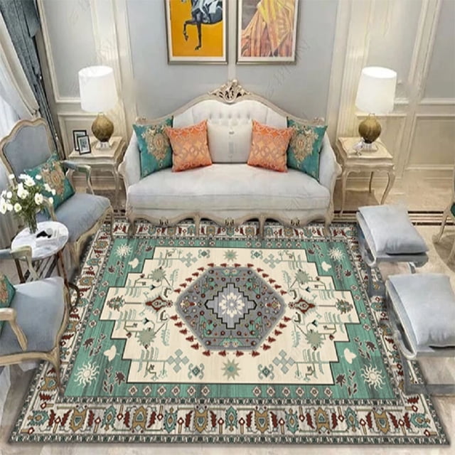 Traditional Eastern Tribal Boho Rugs Pattern Large Living Room Soft Carpet Tapis