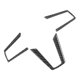 thumbnail image 2 of Pegatina Para Volante, Decoración Para Volante, Embellecedor Interior De Fibra De Carbono, 3 Uds., Embellecedor De Marco De Botón De Volante, Pegatina De Fibra De Carbono Apta, 2 of 8