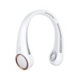 thumbnail image 1 of Ventilador de cuello portátil de 4000 mAh (blanco), ventilador sin aspas manos libres, ventilador personal de refrigeración de 360 ​​°, ventilador silencioso portátil para interiores al aire, 1 of 4