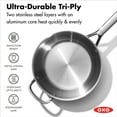 thumbnail image 3 of OXO Agility Ceramic Non-Stick 3.57qt Chef's Pan with Lid, 3 of 8