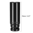 thumbnail image 4 of Unique Bargains 2Pcs 1/2-inch Drive 19mm 6-Point Deep Impact Socket, Cr-V Steel, 4 of 6