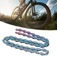 thumbnail image 1 of Single Speed Bike Chain, 100 Links Bike Chain Rugby Design Manganese Steel Strong Tension  for Cycling, 1 of 7