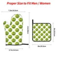 thumbnail image 2 of Honeii Happy Fruit Pattern Oven Mitts and Pot Holders, Silicone Oven Gloves,500 F Heat Resistant Oven Mitts Sets, 4PCS, 2 of 6