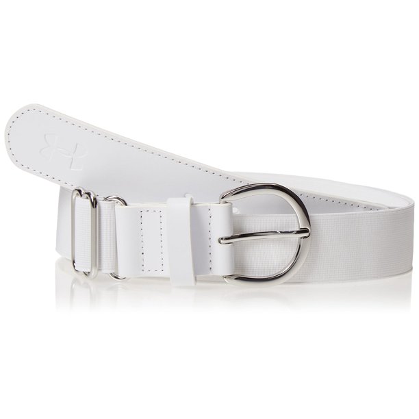 Cinturón de softball Under Armour para mujer, blanco, talla única