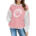 thumbnail image 7 of KAUOD Teen Girls Ribbed Hoodies Baseball Cute Pullover Hoodie Sweatshirts Kids Long Sleeve Fall Casual Tops Sweatshirts, 7 of 7