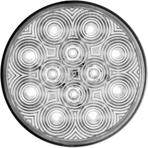 Jammy J-4412-C 4 in. Round Skirted LED Backup Lamp - Clear