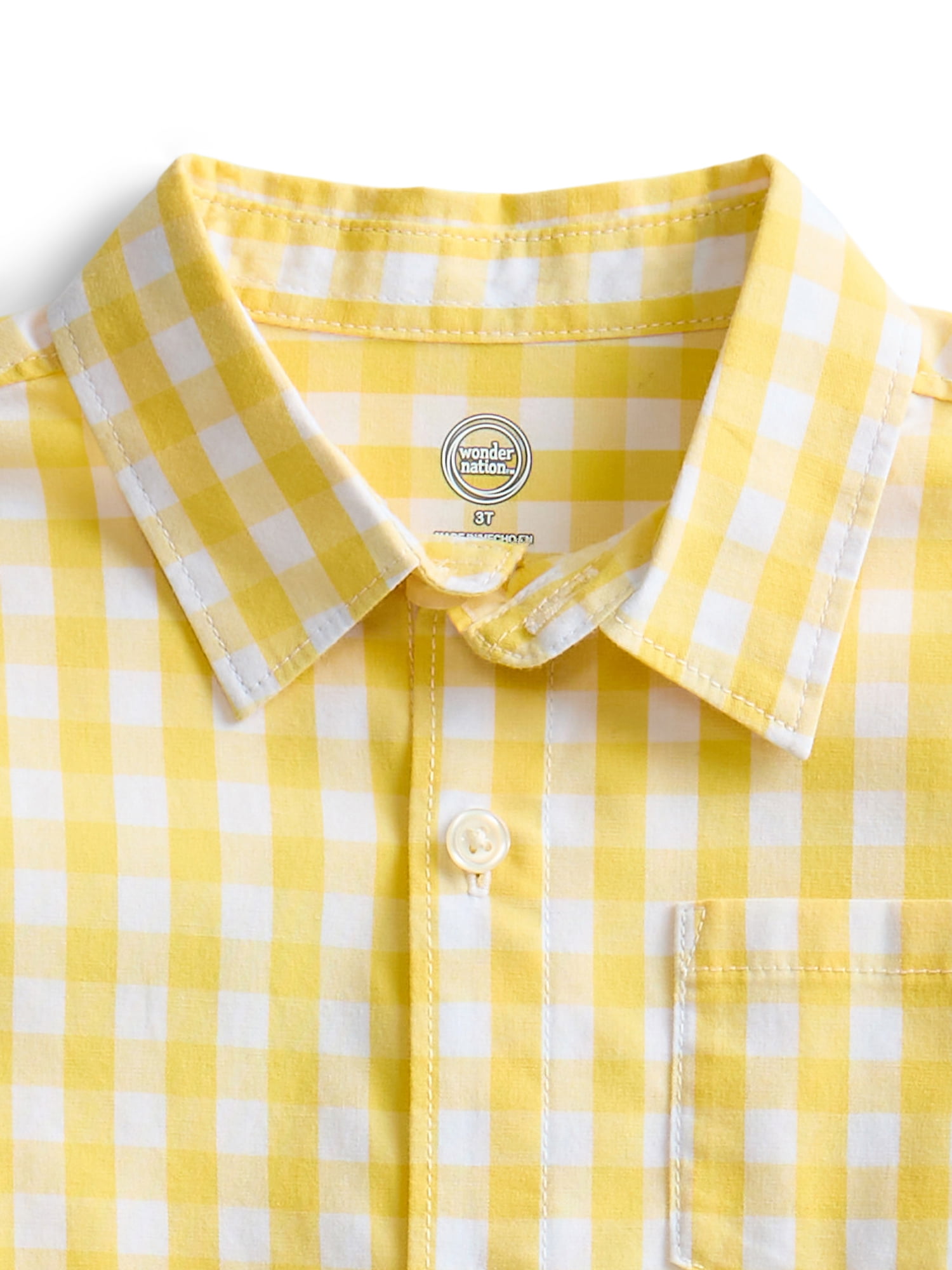 Wonder Nation Toddler Boys Woven Shirt, Sizes 12M-5T