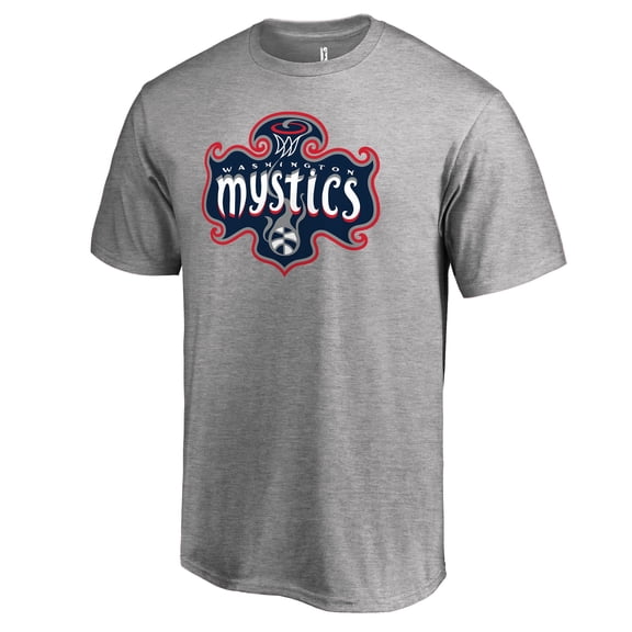 Men's Heathered Gray Washington Mystics Primary Logo T-Shirt