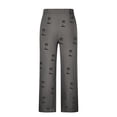 thumbnail image 4 of Pantalones largos para hombre, cintura elástica, transpirables, cómodos, suaves, informales, de playa, de poliéster., 4 of 5