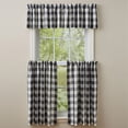 thumbnail image 2 of Park Designs Black & Cream Buffalo Check Valance 14''L, 2 of 6