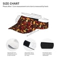 thumbnail image 2 of Kdxio Warm Plants and Mushrooms Print Sun Visor Hat Golf Visor Adjustable Velcro Outdoor Sports Cap for Men Women, 2 of 6