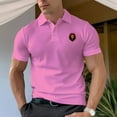 thumbnail image 6 of Men's LionHead Design 100% Cotton Polo Shirt, 6 of 16