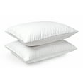 thumbnail image 2 of Zisa Dreams Luxury Collection Down and Feather Pillow | Hypoallergenic, Extra Loft for Best Head/Neck Support, 100% Dual-Layered Cotton | Set of 2 Standard Pillows, 2 of 6