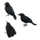 thumbnail image 4 of Cuervos con plumas negras de Halloween, decoración de cuervos artificiales aterradores hechos a mano de aspecto realista para fiestas, eventos, hogar, combinado, 4 of 8