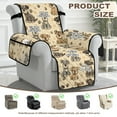 thumbnail image 4 of TSOVTHRID Schnauzer Dog Paw Print Recliner Slipcovers Non-Slip Lazy Boy Recliner Cover Water Resistant Couch Chair Covers with Pocket for Dog Furniture Protector for Living Room, 4 of 7