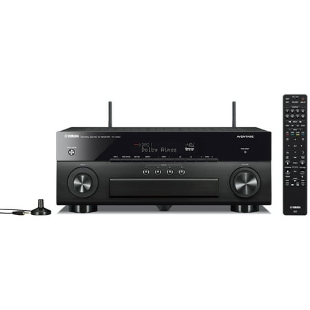 Yamaha Black Aventage 7.2-Ch Dolby 4K AV Receiver w/ MusicCast Wifi YPAO - (Best Wifi Receiver For Gaming)