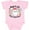 AD-Pink, variant on Baby's 1st Christmas Santa with Candy Canes Boys or Girls Baby Bodysuit