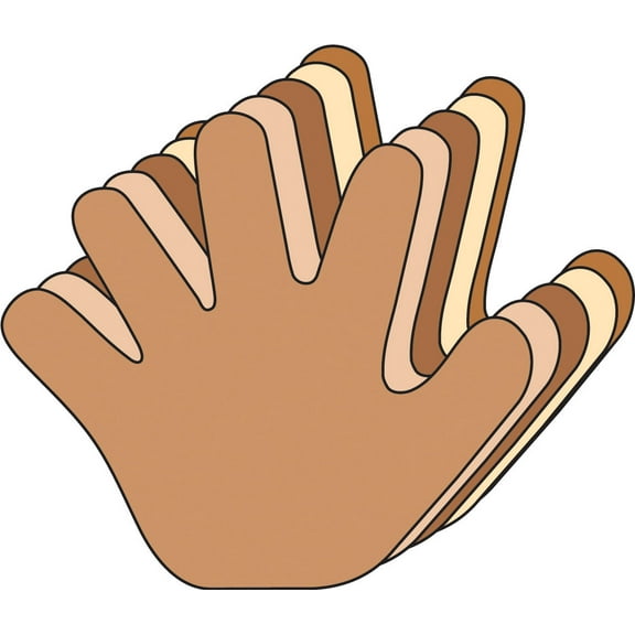 SHAPES ETC. Hand Multicultural Creative Cut-Outs- 3”