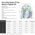 thumbnail image 6 of Goofa Dragonfly Floral Printed Women's UPF 50+ Sun Protection Hoodie Jacket Lightweight Long Sleeve Sun Shirt for Women with Pocket Hiking Outdoor-Medium, 6 of 9