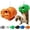 Orange A8, variant on Dinosaur Head Squirrel Feeder, Animal Head Hanging Squirrel Feeders for Outside Funny Garden Outdoor Yard Decor