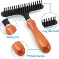 thumbnail image 5 of (4.3 Inch (W), 1 PCS)Carpet Restoration, Carpet Rake, Carpet Groomer Rake, Shag Rug Rake, Hair Cleaner Suitable for Rug and Carpet, 5 of 5