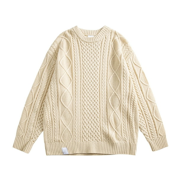 High Collar Twist Pullover Sweater