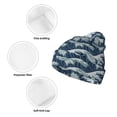 thumbnail image 3 of Kdxio A Japanese Great Wave Winter Beanie for Men Women Beanie Knit Hat Cuffed Cap Beanie Knit Chunky Snow Cap, 3 of 6
