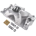 thumbnail image 4 of GELUOXI 4-Barrel Single Plane Engine Intake Manifold Fits 1957-1995 Small Block Chevy SBC 350 400, 4 of 11