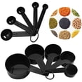 thumbnail image 2 of Cuchara medidora de cocina con mango de silicona, cucharadita de café y azúcar, tazas medidoras de harina para hornear pasteles, herramientas de cocina, 5/10 Uds., 2 of 4