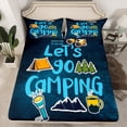 thumbnail image 2 of Castle Fairy Teens Happy Camping 4pcs Bed Sheets,Adventure Theme King Sheets,Moutain Jungle Super Cozy Sheet Set,Breathable Home Decor, 2 of 7