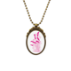thumbnail image 1 of Planta de agua de hoja de loto, flor de loto Collar Colgante Vintage de bronce antiguo de joyeria de lujo de regalo Unbranded  M, 1 of 3