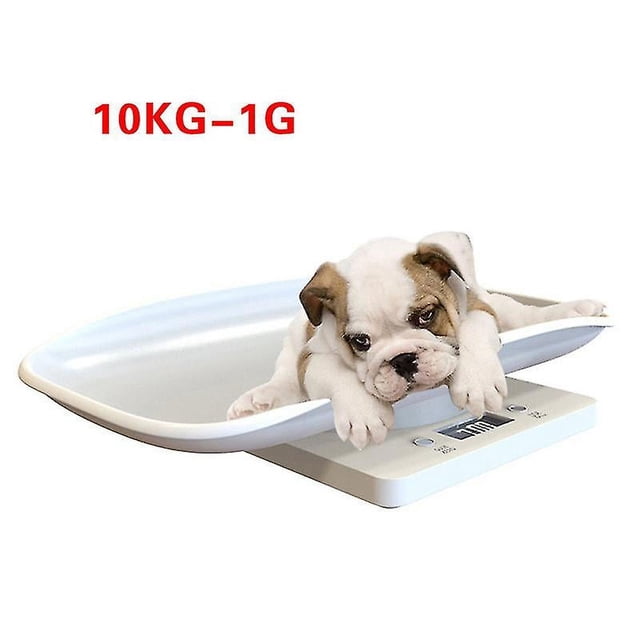 Báscula digital para mascotas de 10 kg que mide el crecimiento de los animales bebés