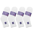 thumbnail image 7 of Falari 12-Pack Diabetic Socks Ankle Unisex Physicians Approved Socks Size 10-13 White, 7 of 7