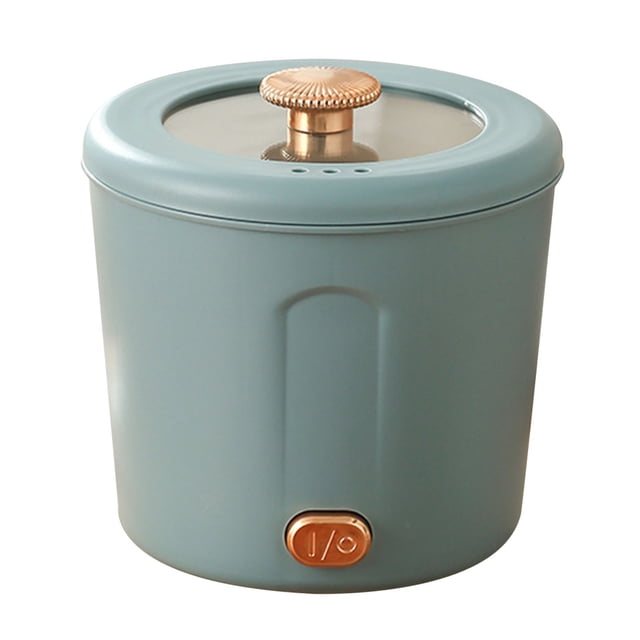 Mini olla caliente eléctrica estudiantes dormitorio viaje multifuncional pequeña olla caliente eléctrica enchufe de la UE azul