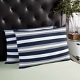 thumbnail image 4 of Farmhouse Stripes Minimalist Throw Pillow Cover, Pillowcase Protectors with Zipper, Breathable Decorative Lumbar Pillow Case Cover, Pillow Shams for Couch Sofa 12x20Inch, 4 of 7